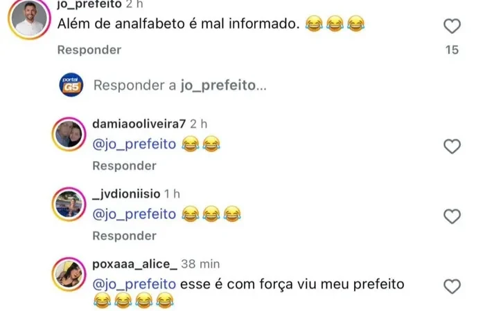 Prefeito chama vereador de “analfabeto” e revolta população em cidade com alto índice de analfabetismo