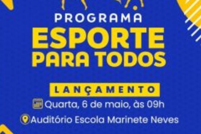 Esporte para Todos deve transformar cenário esportivo em Palmeira dos Índios A Prefeitura de Palmeira dos Índios se